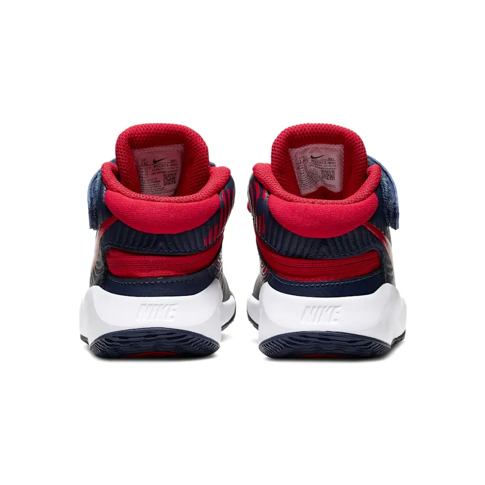 Nike Team Hustle D 9 FlyEase Midnight Navy (PS) Midnight Navy/White/Saffron Quartz (BV2951-400)