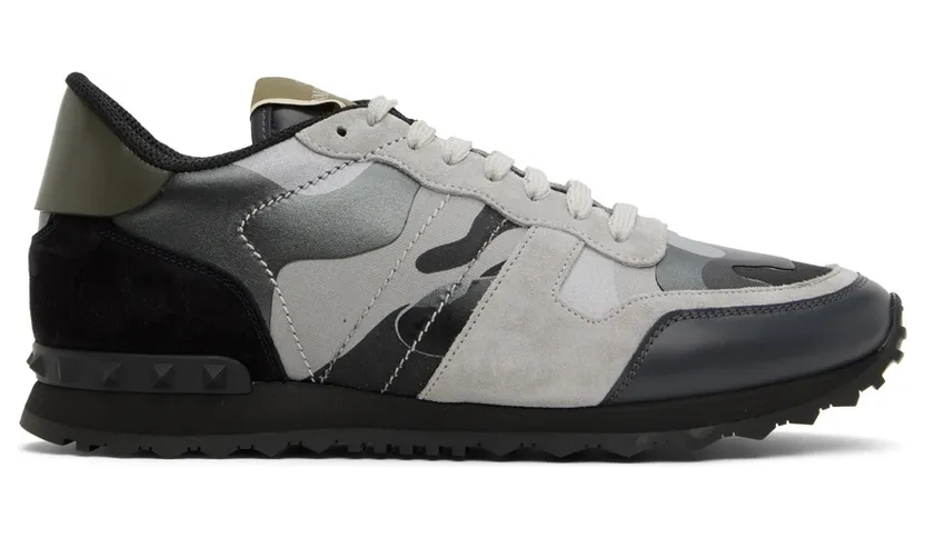 Valentino Garavani Blue & Gray Rockrunner Sneakers (1Y2S0723XVU)