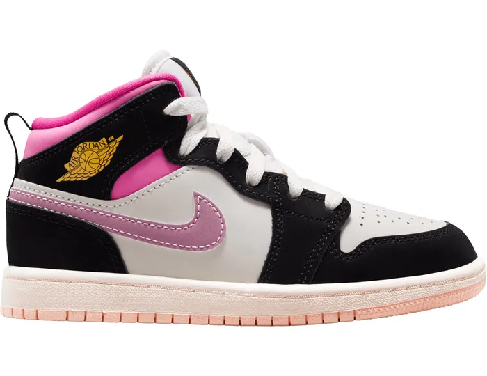 Air Jordan 1 Black / Sail / Pinksicle / University Gold