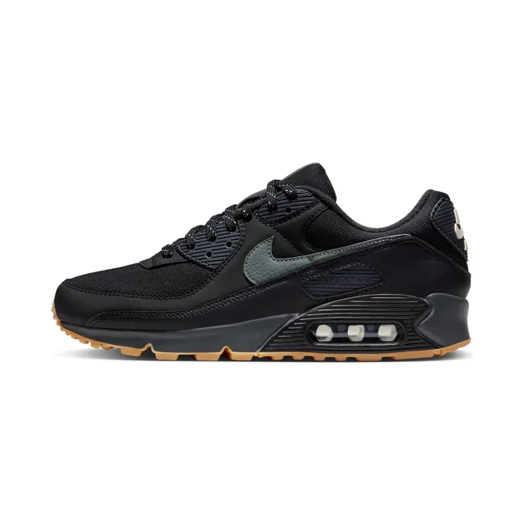 Nike Air Max 90 Black Smoke Grey Gum Reflective “Black / Anthracite / Light Orewood Brown / Smoke Grey” (FV0387-001)