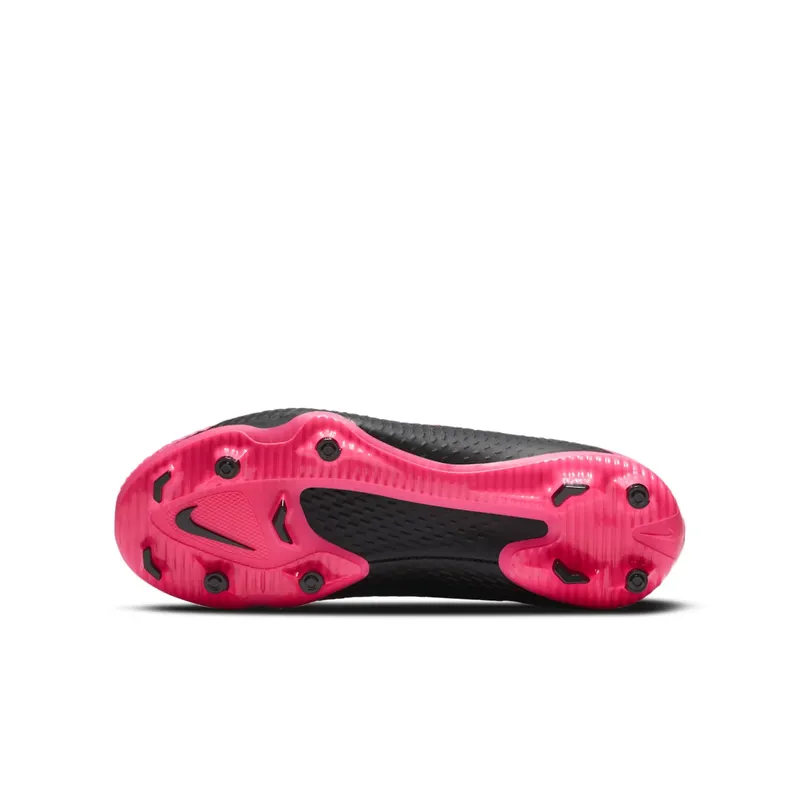 Nike Phantom GT Academy DF MG Black Pink Blast (Kids) Black/Pink Blast-Metallic Silver (CW6694-006)