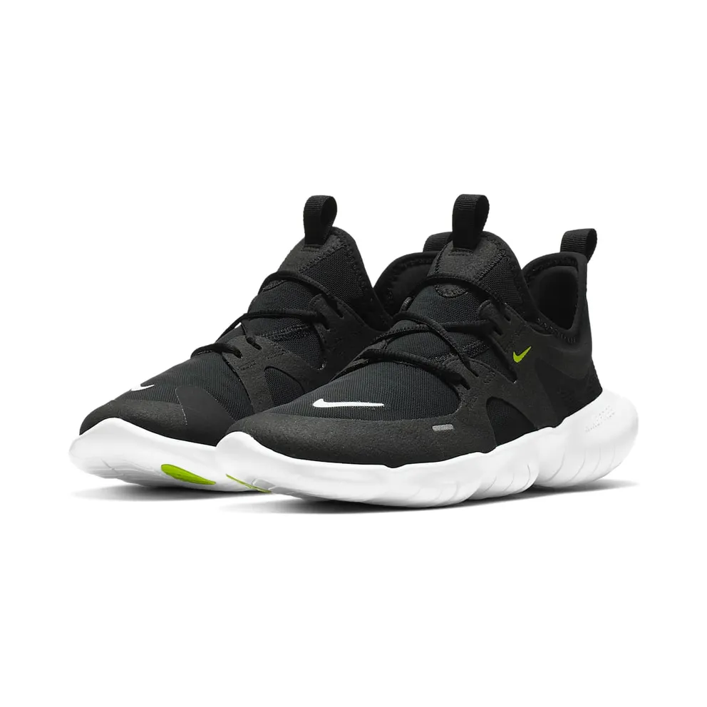 Nike Free RN 5.0 Black Volt White (GS) Black/Anthracite-Volt-White (AR4143-001)