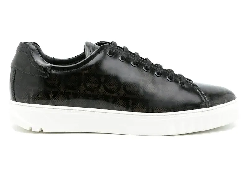 Ferragamo Cube Gancini-Print Sneakers Gray (02A888749470)