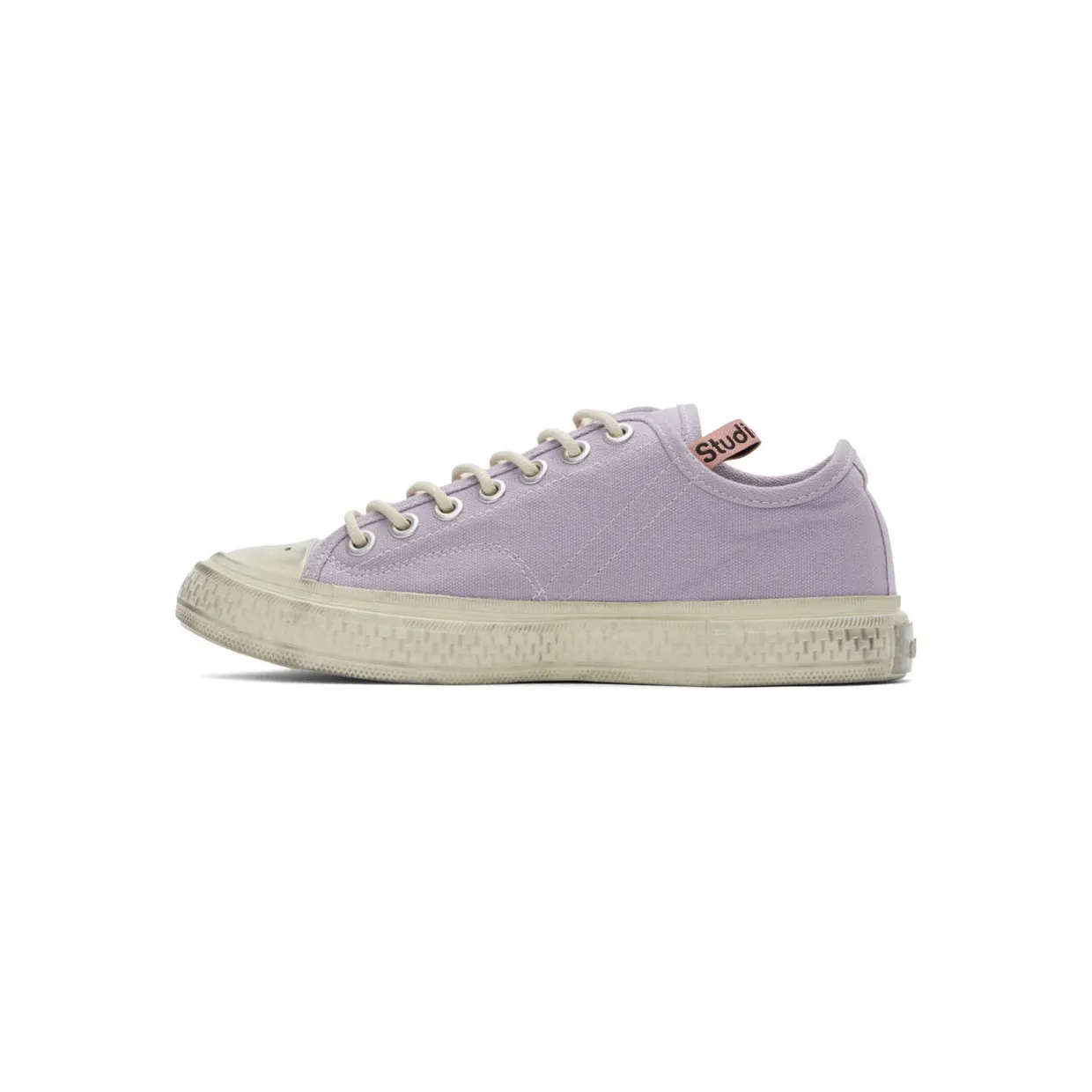 Acne Studios Off-White Canvas Low-Top Sneakers (AD0347-) (3)
