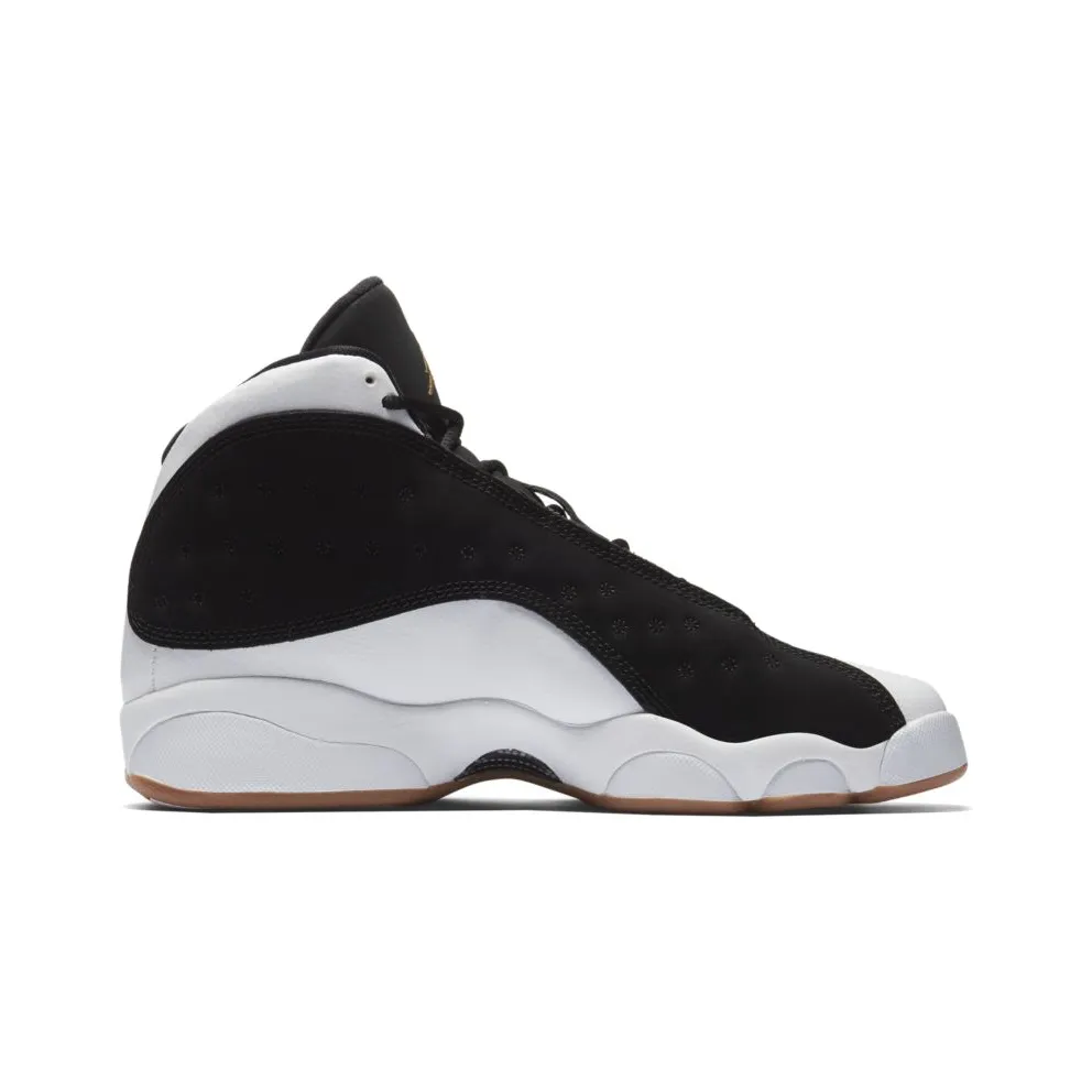 Jordan 13 Retro Black White Gum (GS) Black/Metallic Gold-White-Gum Medium Brown (439358-021)