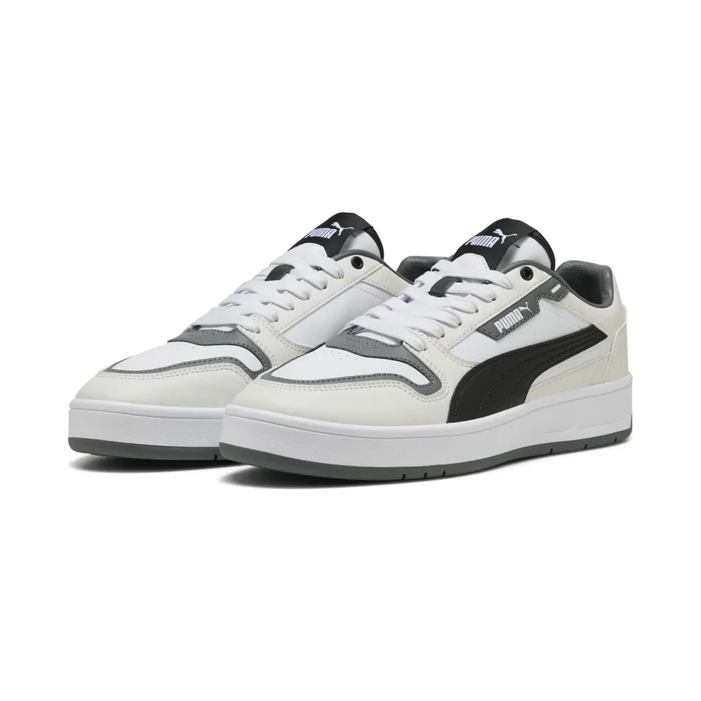 Puma Court Classic Street “Puma White / Puma Black / Vapor Gray” (400196_14)
