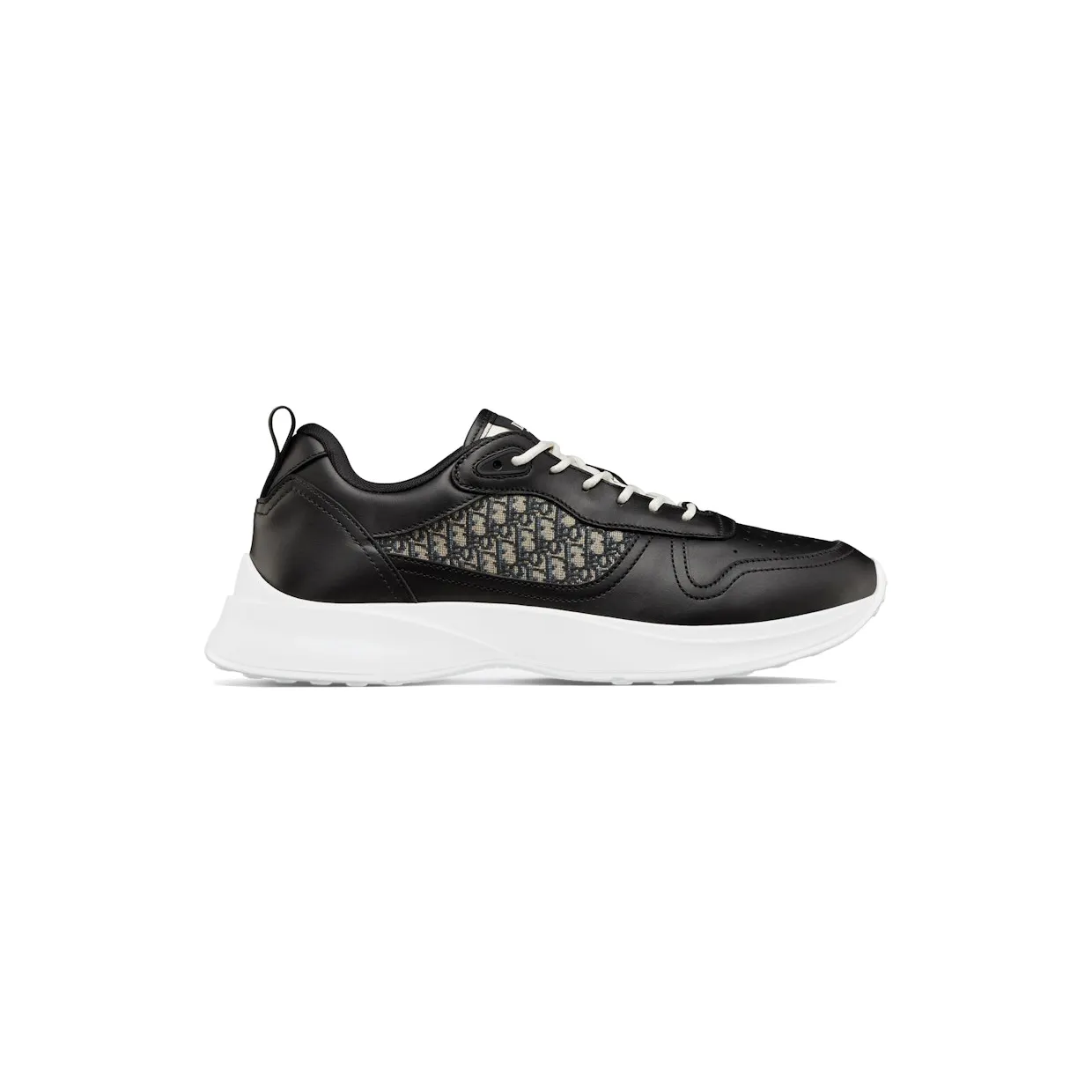Dior B25 Runner Black Smooth Calfskin Oblique Jacquard (3SN299ZIR_H965)