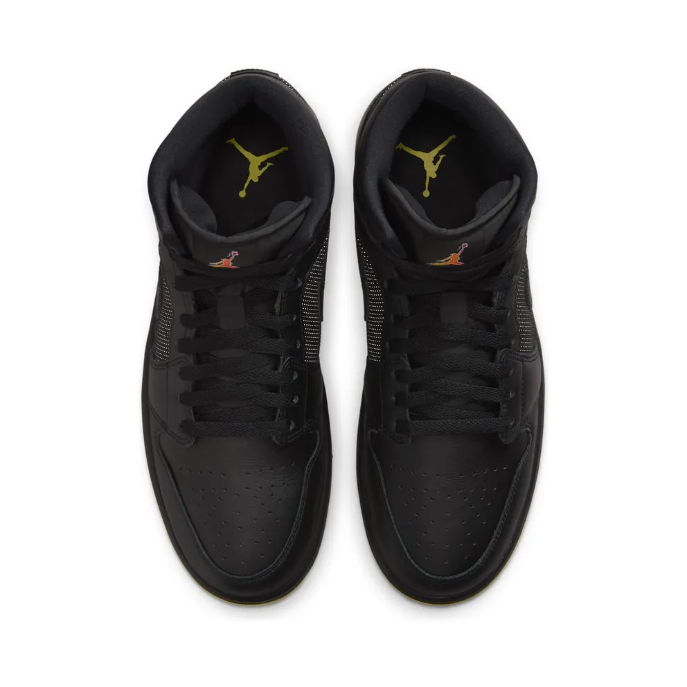 Air Jordan 1 Mid – Comic – “Black / Opti Yellow / Silver” (IO2052-001)