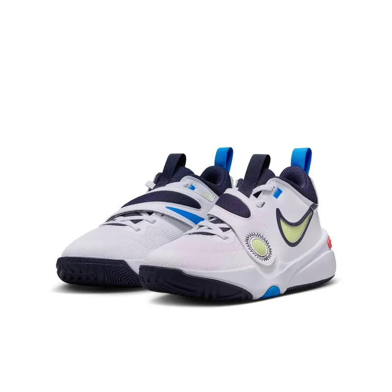 Nike Team Hustle D 11 White Bright Crimson Photo Blue Light Lemon Twist (DV8996-105)