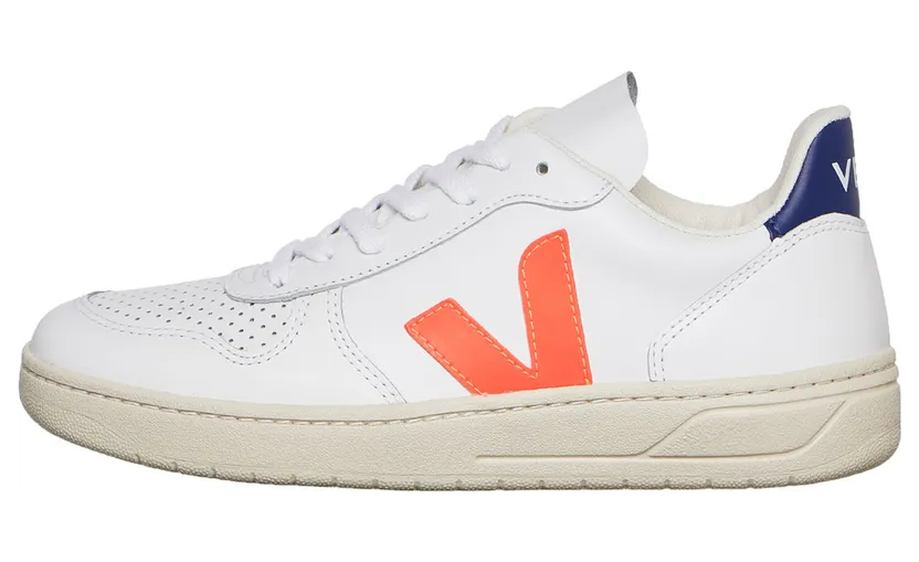 Veja V-10 WMN Extra-white / Orange-fluo / Cobalt (VXW022136)