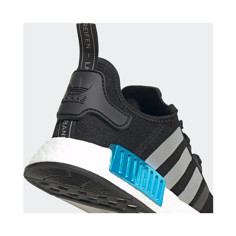 adidas NMD R1 Black Silver Solar Red Core Black/Silver Metallic/Solar Red (FY5727)