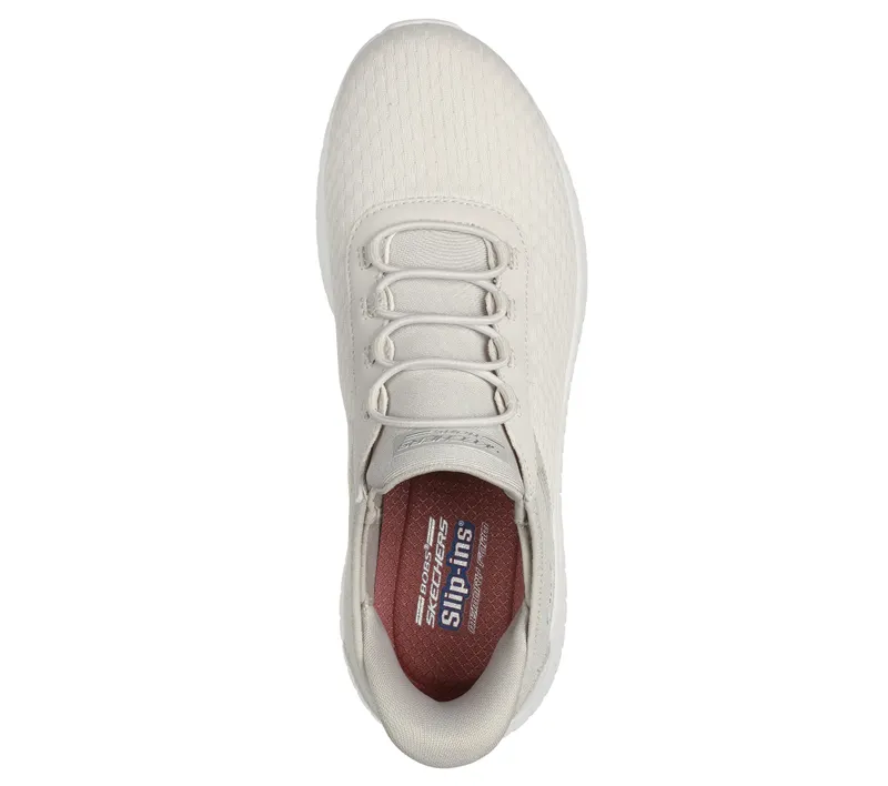 Skechers Slip-ins: BOBS Sport Squad Chaos – Off-White – “White” (117504 OFWT)