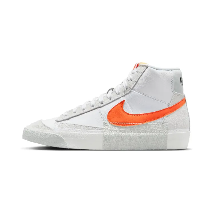 Nike Blazer Mid ’77 Pro Club Remastered – “White / Sail / Light Silver / Safety Orange” (DQ7673-103)