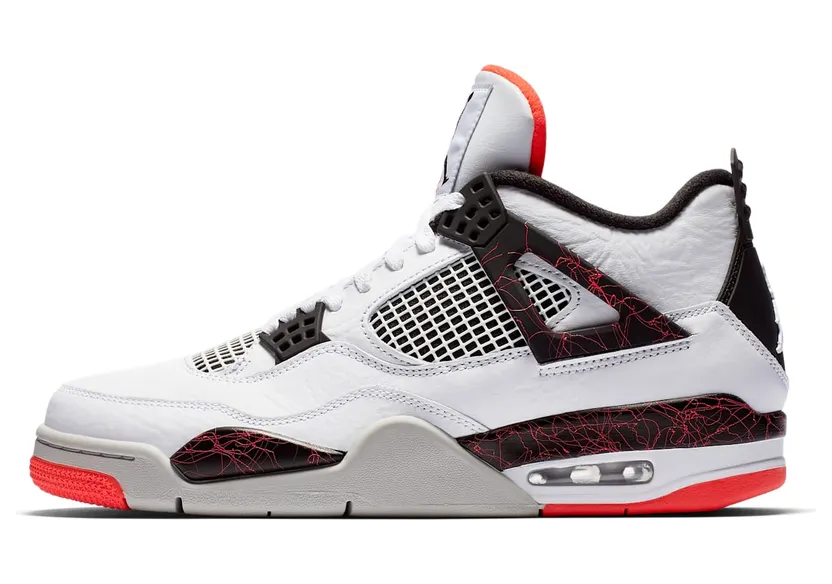 Air Jordan 4 Retro “White / Bright Crimson / Black” (308497-116)