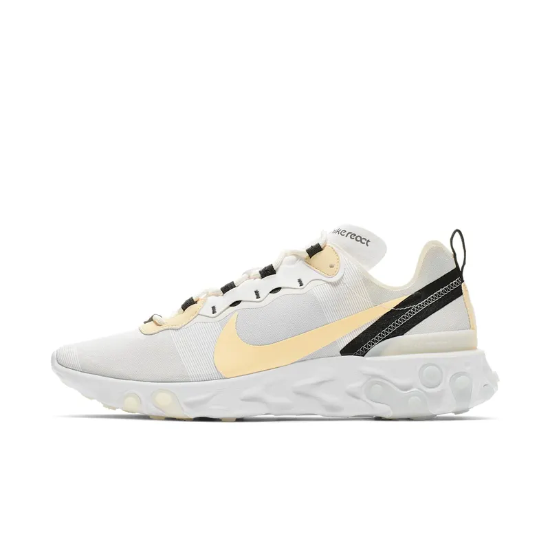 Nike React Element 55 White Pale Vanilla White/Pale Vanilla-Black-Pale Ivory (BQ6166-101)