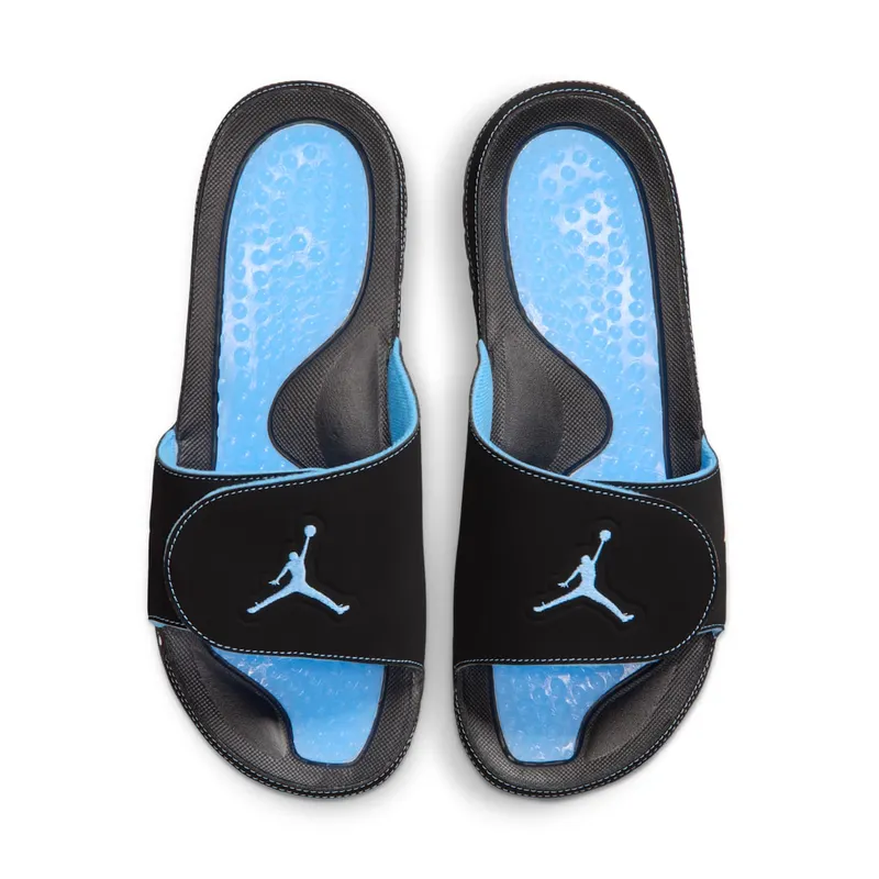 Air Jordan Hydro 5 Slide “Black / White / University Blue” (555501-004)