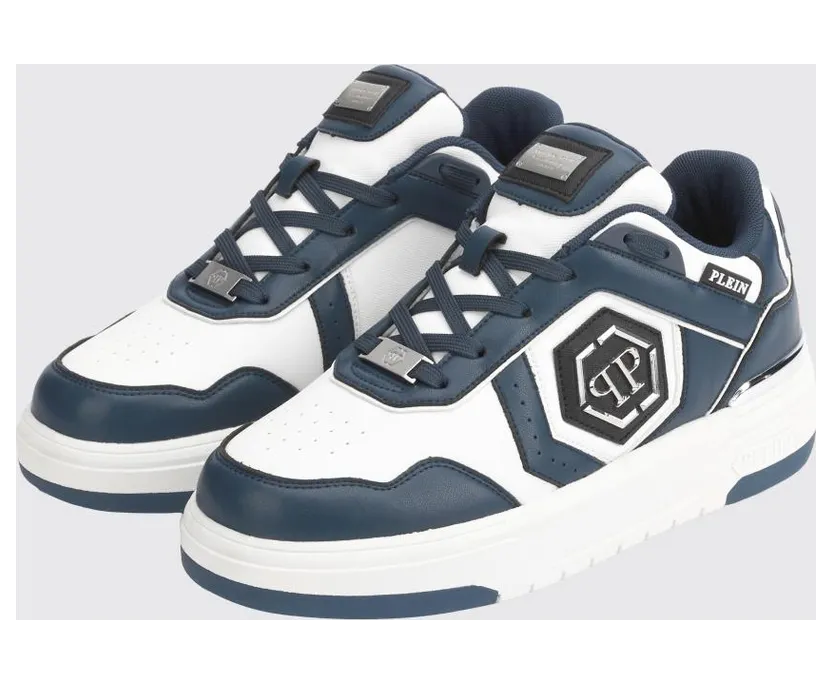 Philipp plein Runner Hexagon Predator Lace-up Sneakers Blue (SAFSUSC0925PTE003N14)