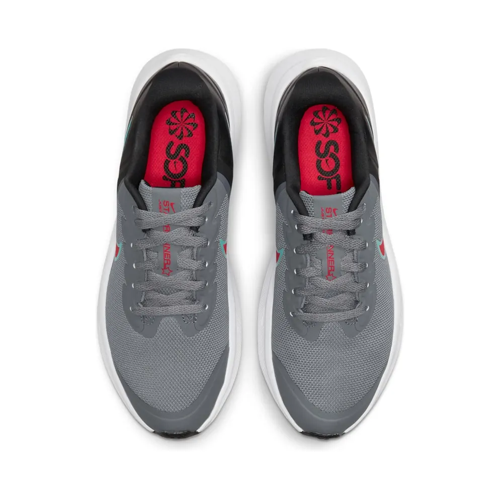 Nike Star Runner 3 Older Kids’ Road Running Grey 50% Sustainable Materials (DA2776-008)