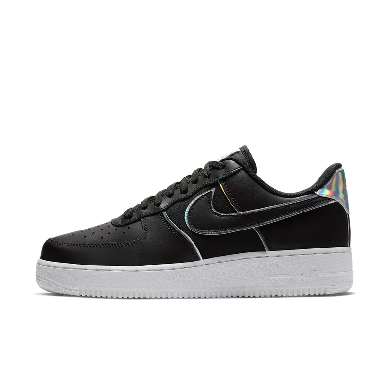 Nike Air Force 1 Low Black Iridescent Outline Black/Black-Black (AT6147-001)