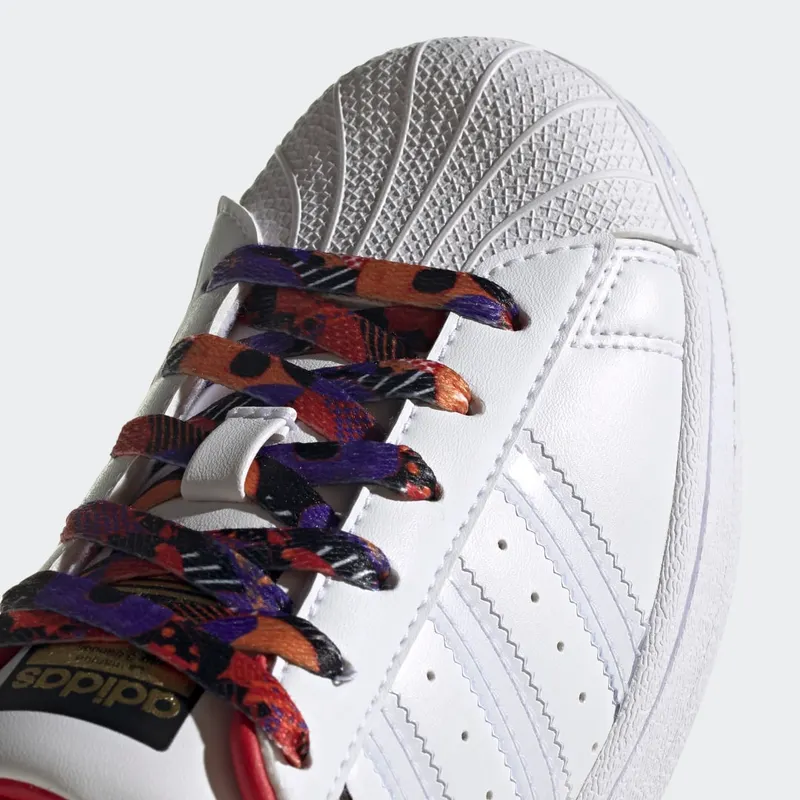 Adidas Superstar J ‘Chinese New Year – Year Of The Ox Camo’ Cloud White/Cloud White/Scarlet (GZ7350)