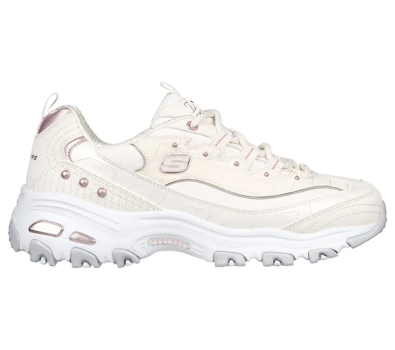 Skechers D’Lites – White / Lavendel – “White” (149267 WLV)
