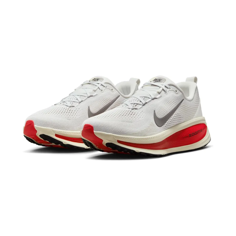 Nike Vomero 18 “Platinum Tint Siren Red Light Smoke Grey Metallic Pewter” (HM6803-001)