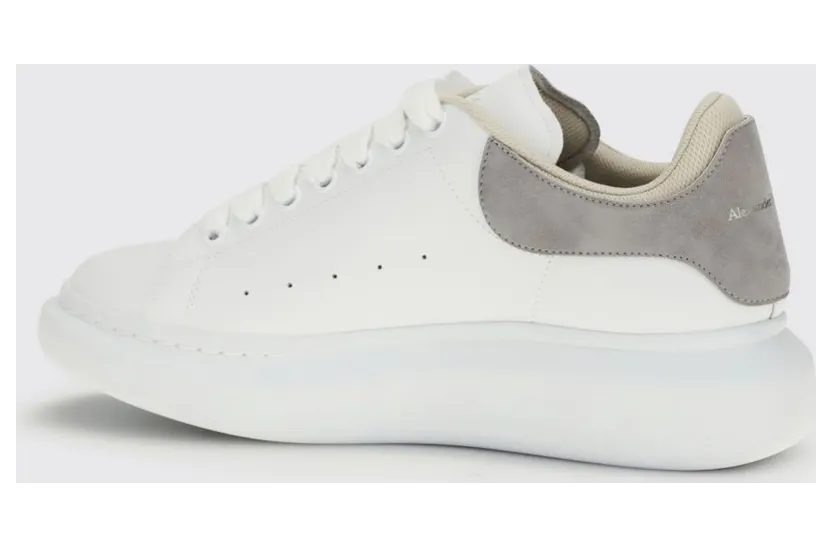 Mcqueen Oversize Leather Sneakers White (705060WIAKP9333) (2)