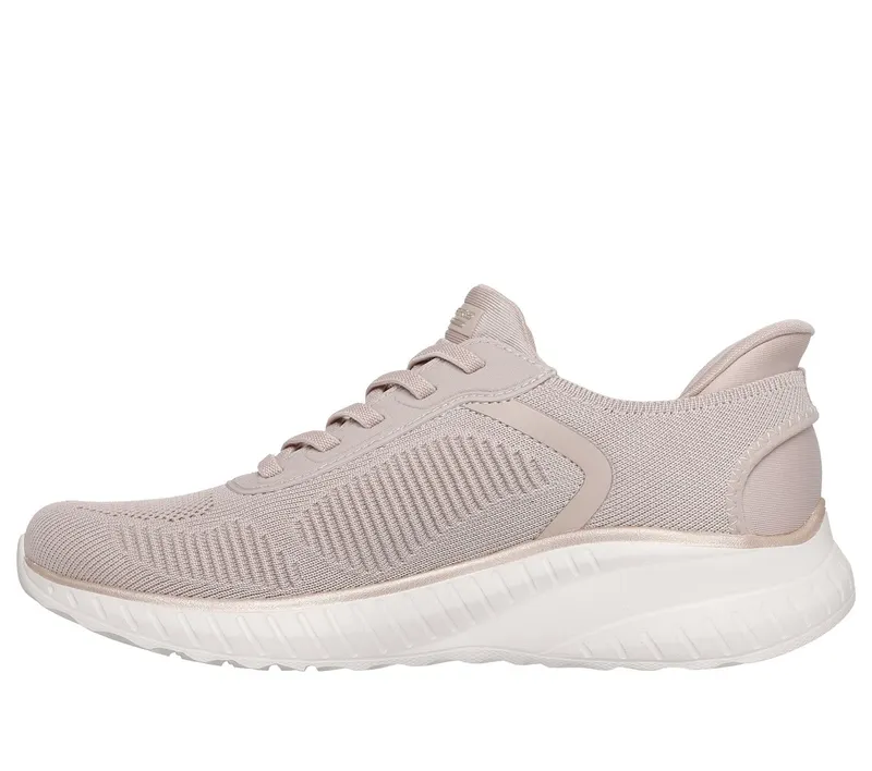 Skechers Slip-ins: BOBS Sport Squad Chaos Sneaker Natuurlijk/Gold