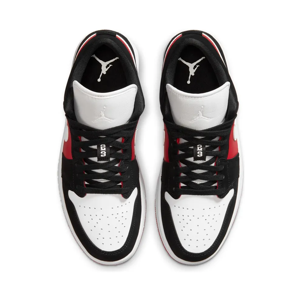 Jordan 1 Low Black White Gym Red (W) Black/White-Gym Red (DC0774-016)