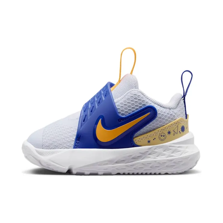 Nike Team Hustle D 12 Football Grey Lapis Laser Orange (HF6281-020)