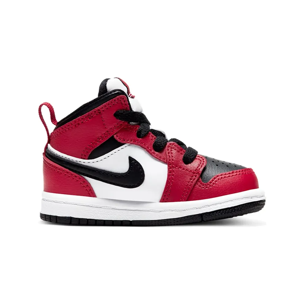 Jordan 1 Mid Chicago Toe (TD) Black/Gym Red-Black (640735-069)