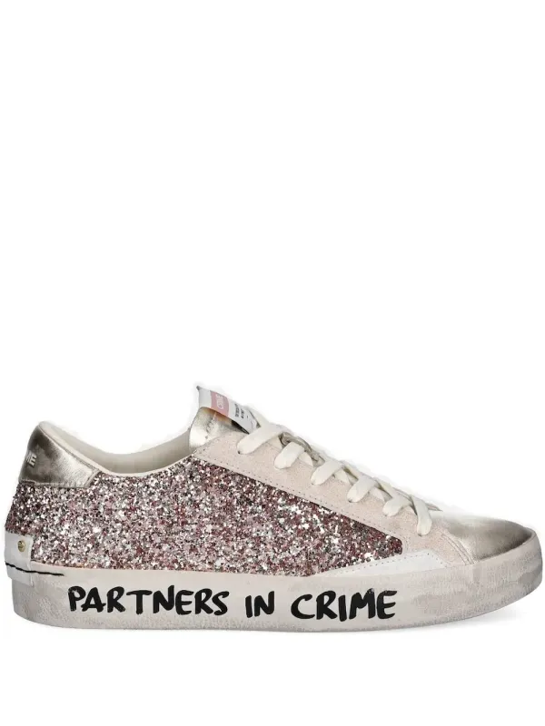 Crime London mit Glitter-Detail – Pink (20008PP7)