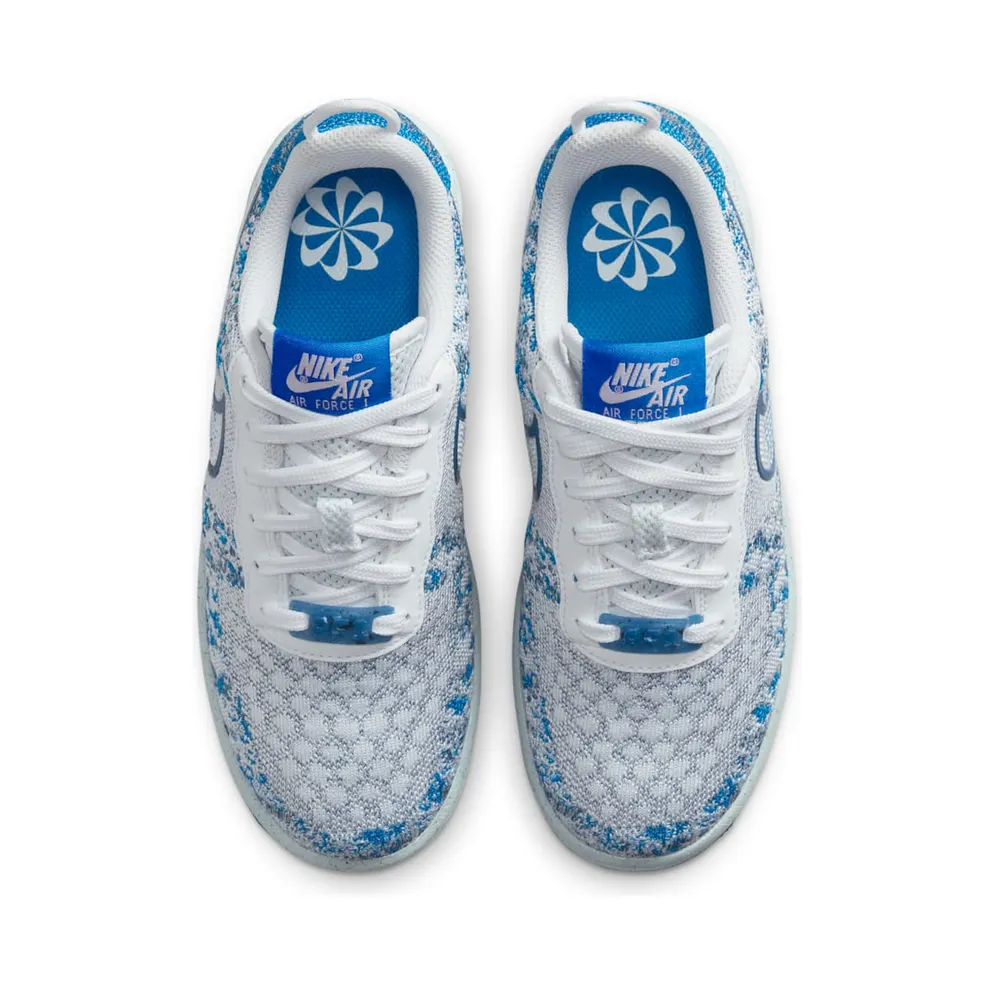 Nike Air Force 1 Crater Flyknit Older Kids’ White (DM1060-100)