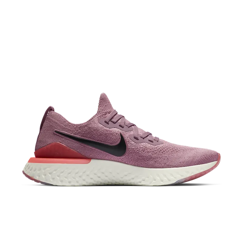 Nike Epic React Flyknit 2 Plum Dust (W) Plum Dust/Black-Ember Glow-Bleached Coral-Barely Grey (BQ8927-500)