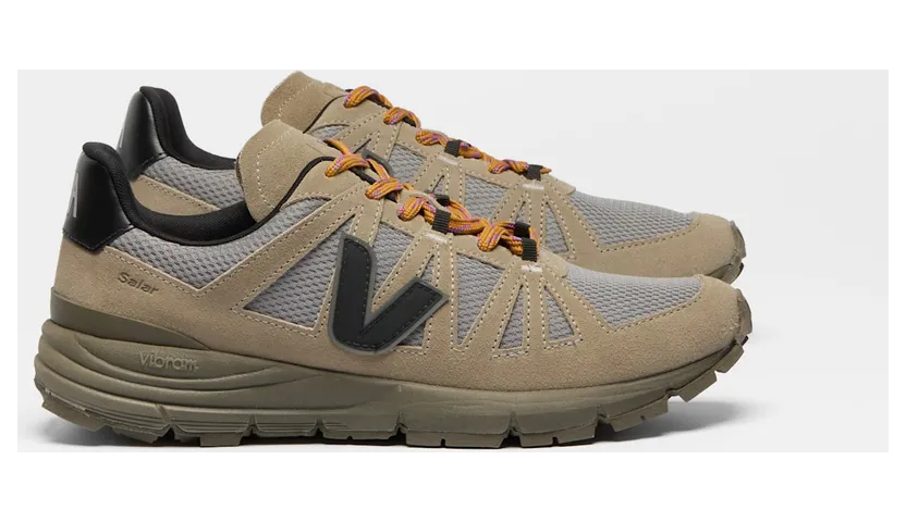 VEJA Salar Alveomesh sneakers met vlakken – Beige (DE1821398)