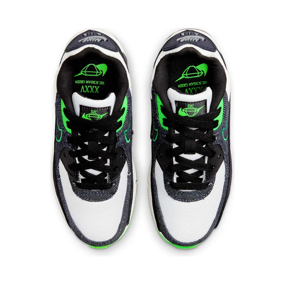 Nike Air Max 90 Ltr SEen “Black / Scream Green / Summit White / Obsidian” (DN4377-001)