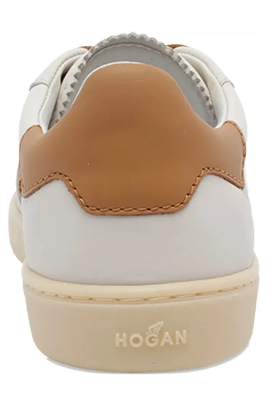 Hogan Logo Leather Cool “White/Brown” (HXW6470FY50U AI0RVK) (2)