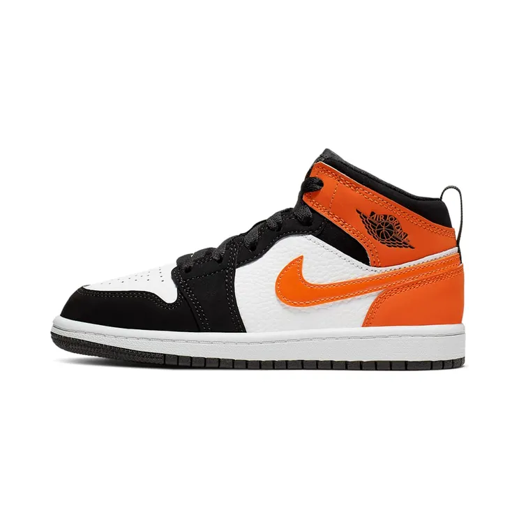 Air Jordan 1 Mid PS ‘Shattered Backboard’ “Black / Starfish / White” (640734-058)