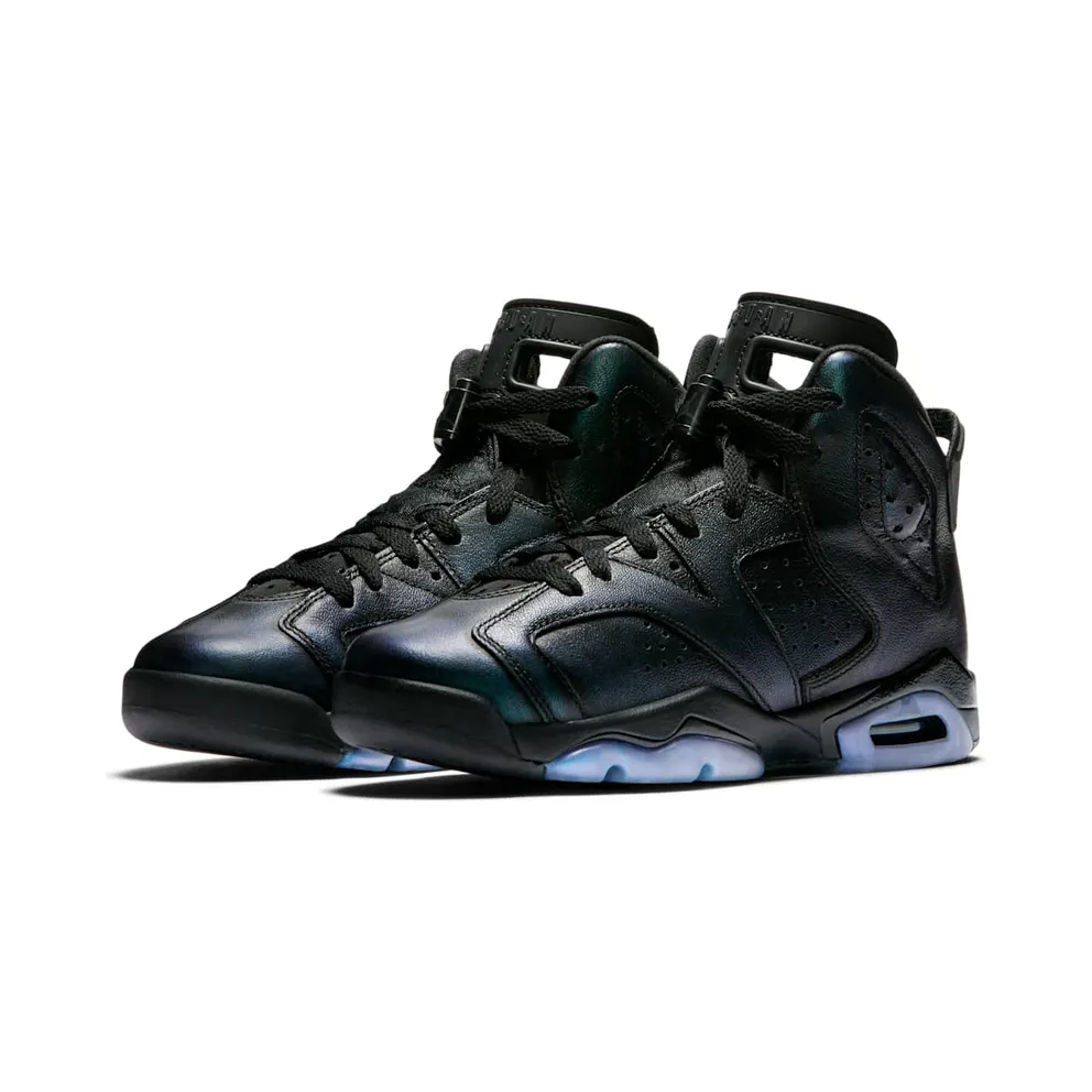 Jordan 6 Retro All Star 2017 “Chameleon” (GS) Black/Black-White (907960-015)