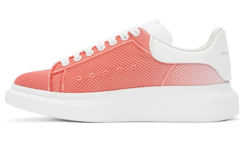 Alexander McQueen Pink & White Degradé Oversized Sneakers (667823WIAFC) (3)