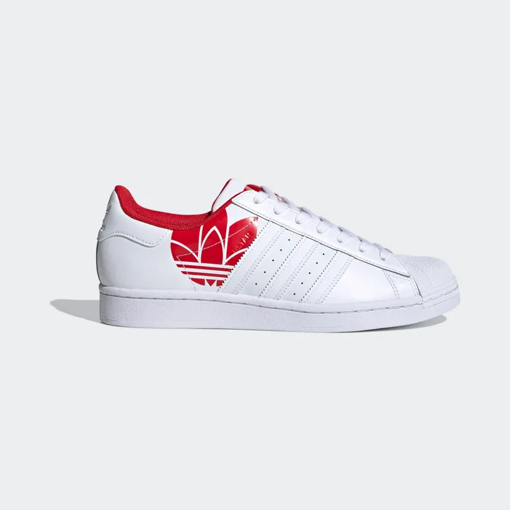 adidas Superstar Cloud White / Cloud White / Scarlet (FY2828)