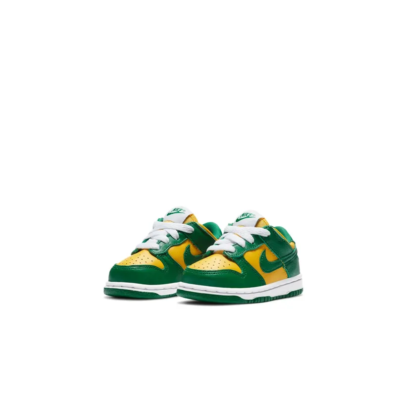 Nike Dunk Low Brazil 2020 (TD) Varsity Maize/Pine Green-White (CW7375-700)