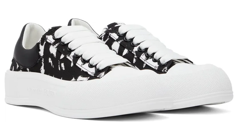 Alexander McQueen White Deck Plimsoll Sneakers (705199W4TG7) (4)