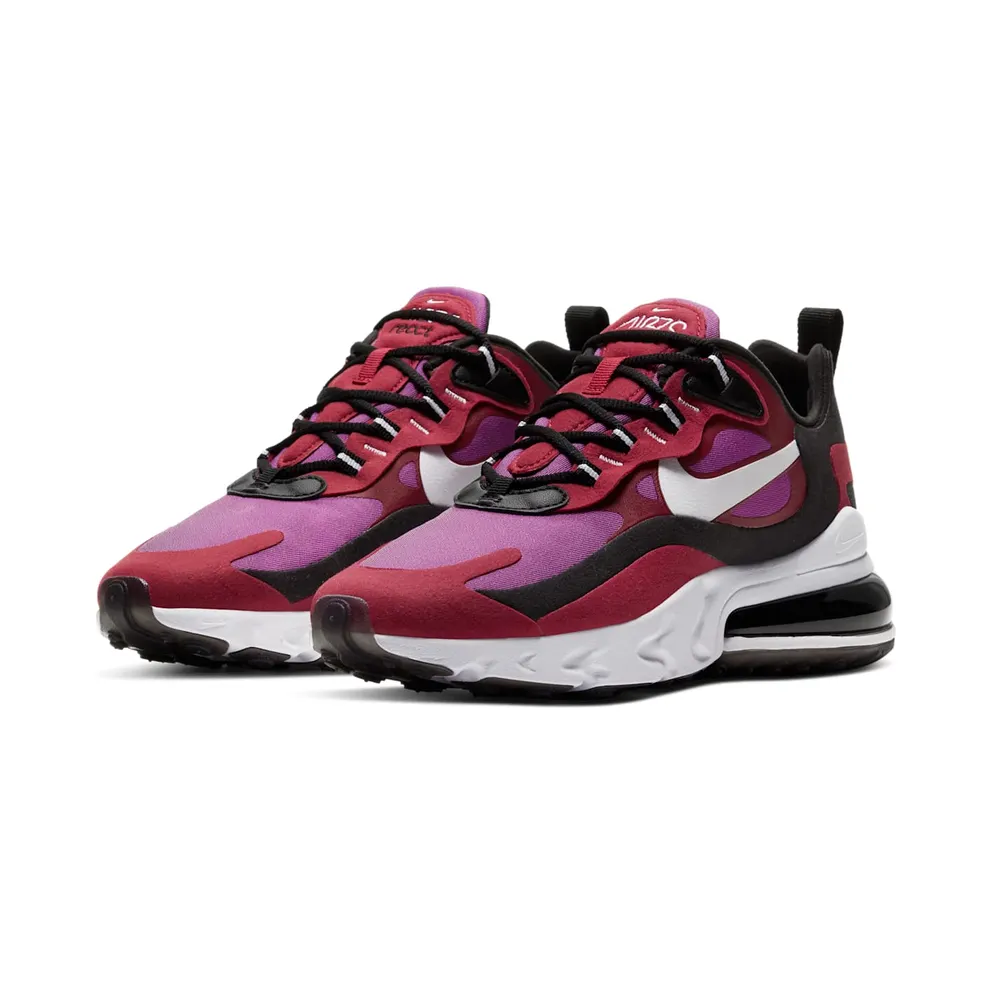 Nike Air Max 270 React Noble Red (W) White/Black.Noble Red/Vivid Purple (CI3899-600)