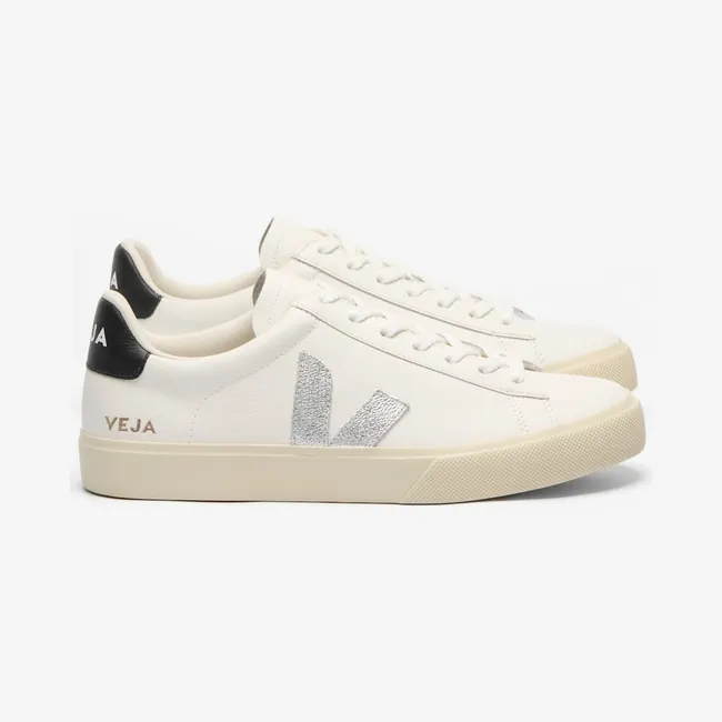 Sneakers Veja Campo Leather White/ Silver/ Black (CP0521753A)