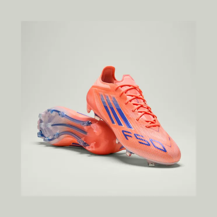 adidas F50 Elite Firm Ground Boots “Beam Orange / Lucid Blue / Cloud White” (JH7618)