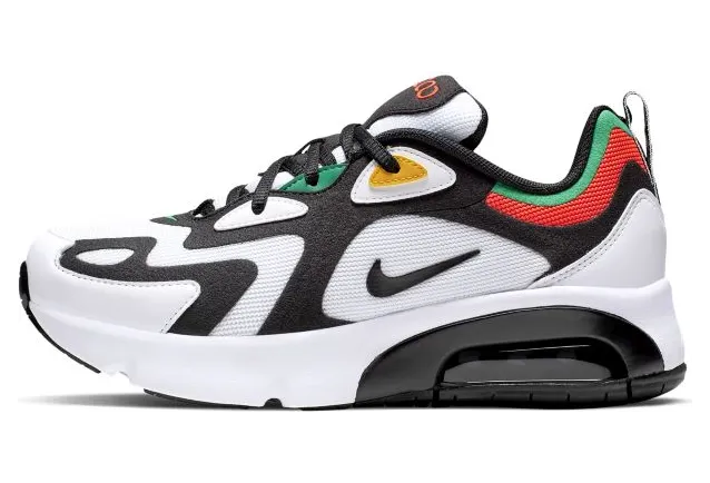 Nike Air Max 200’Bright Crimson’ GS White/Black/Bright Crimson (AT5627-100)