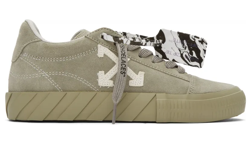 Off-White Grey Vulcanized Suede Sneakers (OWIA178F21LEA0016101)