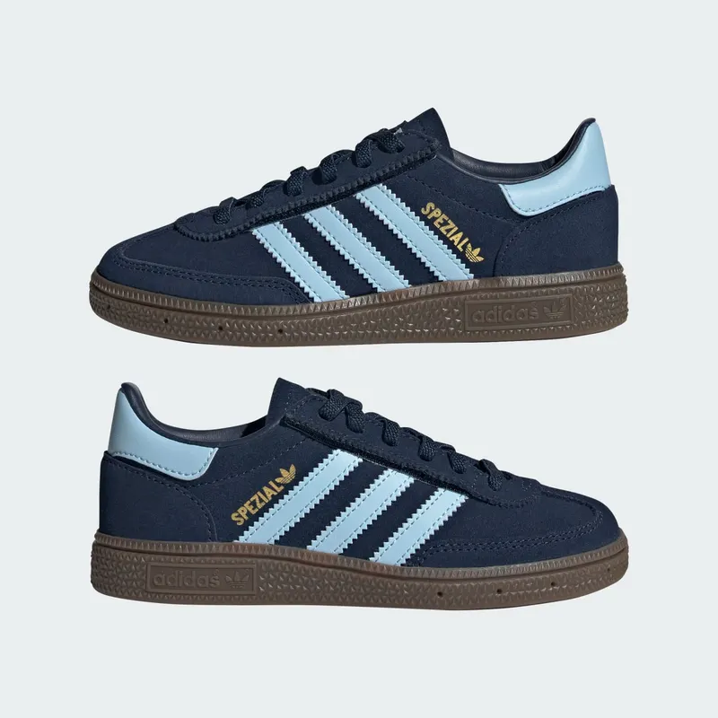 Adidas Handball Spezial Comfort Closure Elastic Lace Kids Collegiate Navy / Clear Sky / Gum (JQ6380)