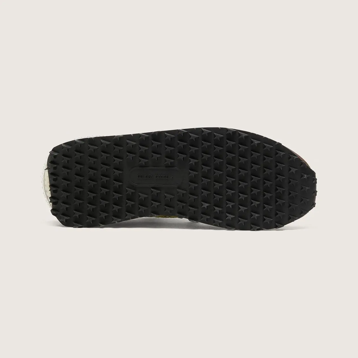 Golden Goose Women’S Marathon In Lime-Green Nylon With Black Star And Brown Suede Inserts (GWF00684.F008623.20396) (5)